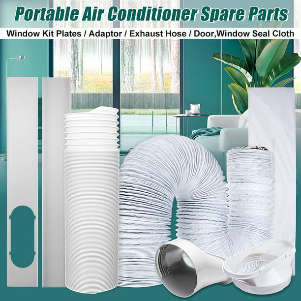 1.3m/51.2 Window Sealing for Mobile Air Conditioners Air Conditioners Dryers & Exhaust,Portable Air Conditioner Plastic Window Kit Vent Kit,Adjustable AC Replacement Window Slide Kit Plate Panel